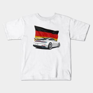 Porsche 911 gt3 German Flag Kids T-Shirt